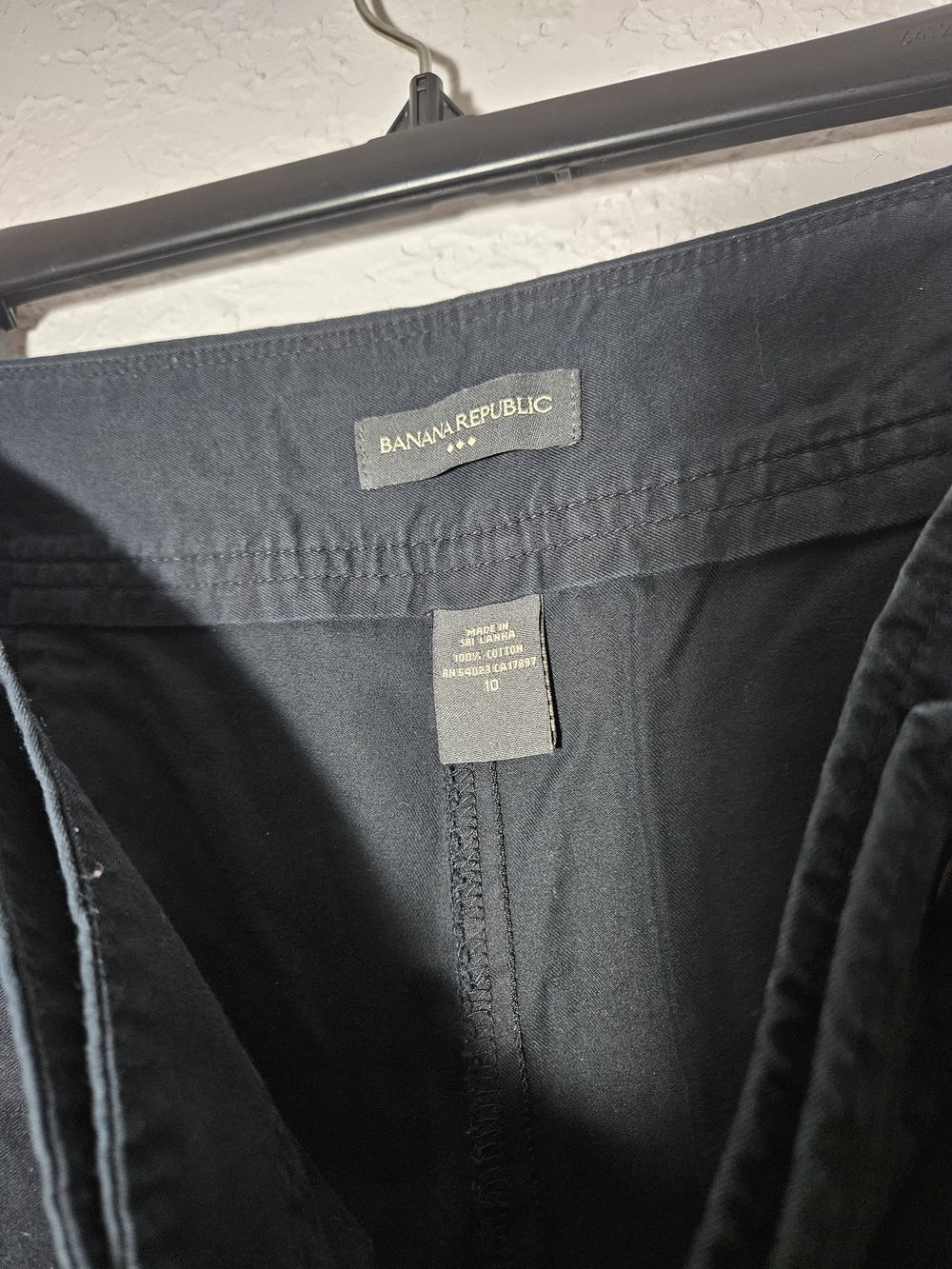 Banana Republic Black Cotton Skort